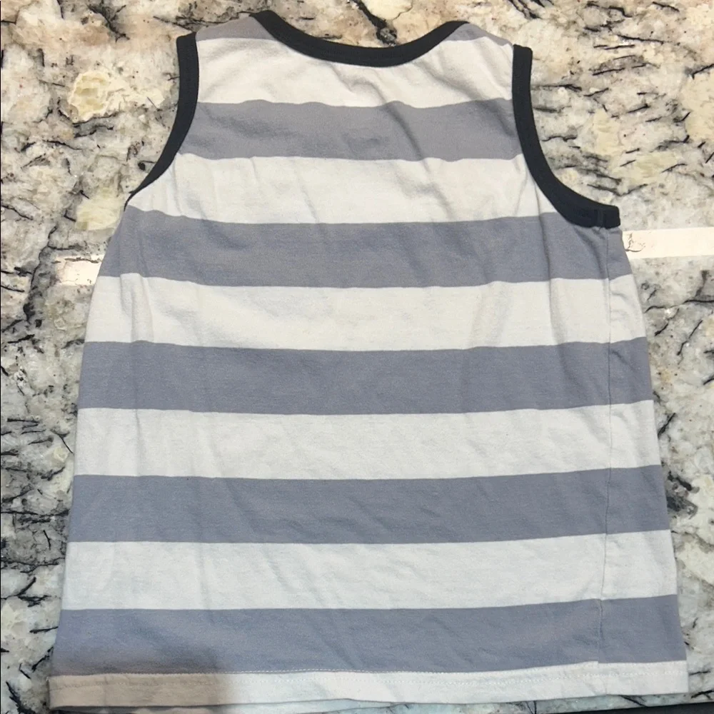Kids Striped Tank Top with Pocket - Picture 3 of 3